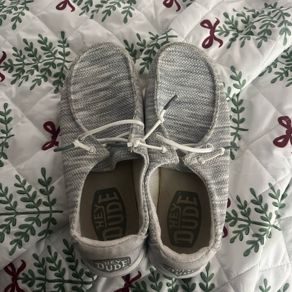 Hey Dude Light Gray Slip-On Shoes